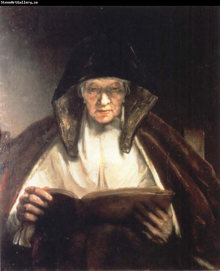 REMBRANDT Harmenszoon van Rijn An Old Woman Reading